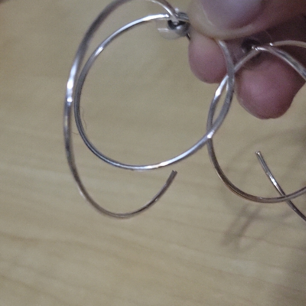 Elegant Silver Hoop Earrings